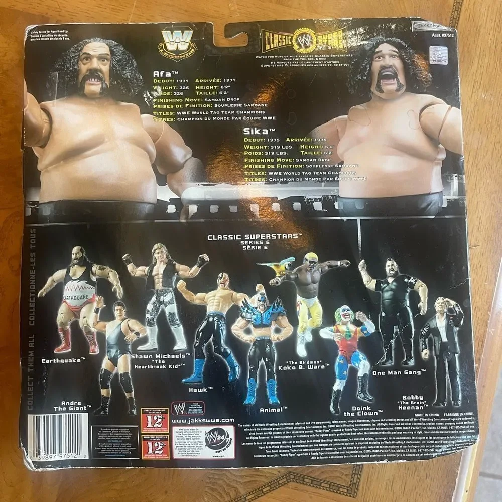 WWE Classic Superstars The Wild Samoans Afa & Sika 2-Pack – Limited Edition